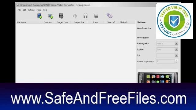 Get KingConvert Samsung S8530 Wave II Video Converter 5.3 Serial Number Free