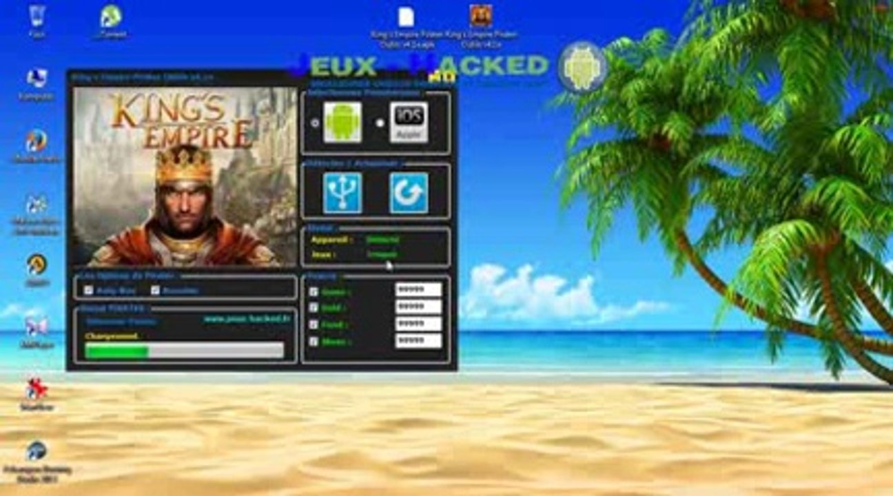 King's Empire Triche et Astuce - Illimité Gems Gold Food Stone android ios telecharger