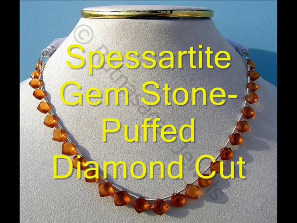 Spessartite Garnet Gemstone Beads