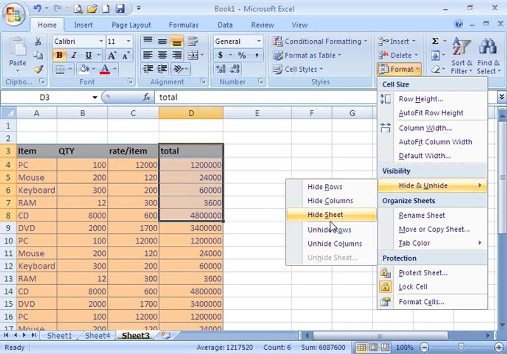 MS Excel 2007 tutorial 16 ohd