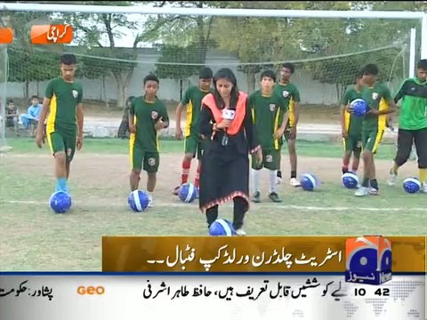 Street children will represent Pakistan in Brazil