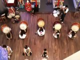Japanese drummers in singapore shopping mall