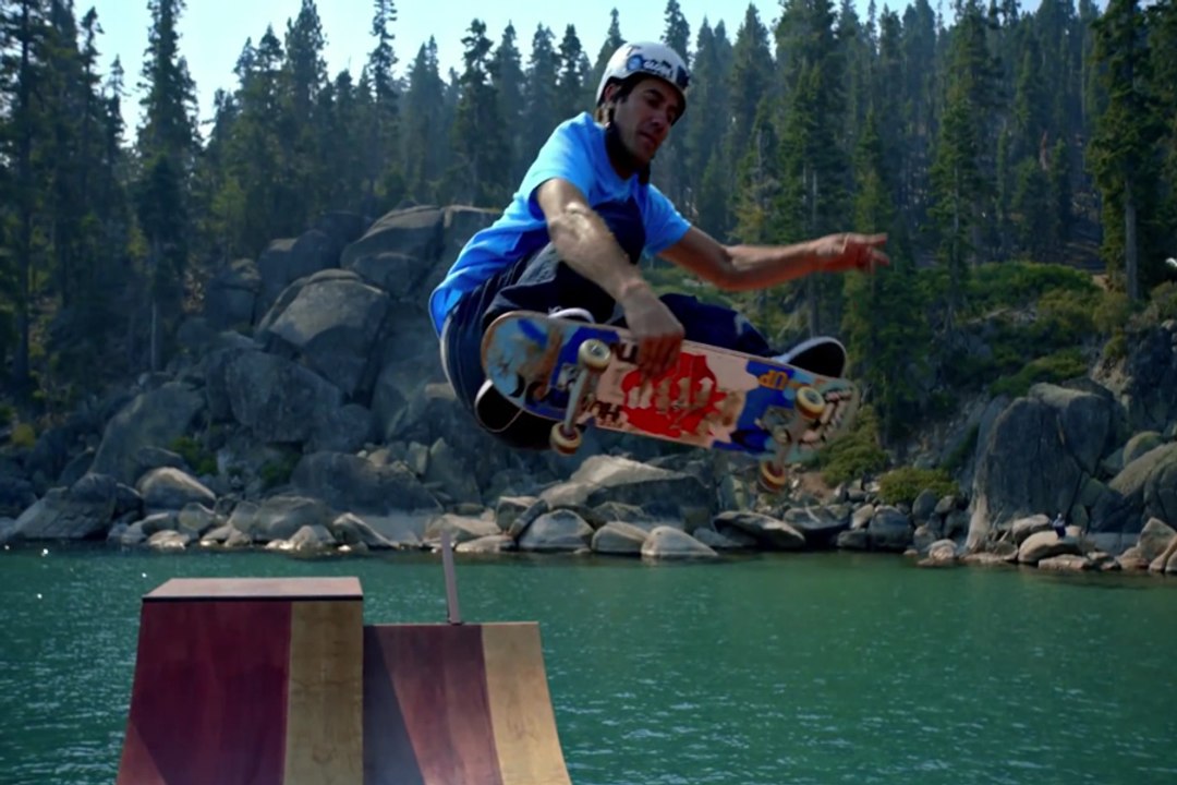 Bob Burnquist on a Floating Ramp! - Skateboard