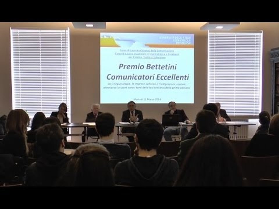 Napoli - Al Suor Orsola il Premio Bettetini per comunicatori eccellenti (12.03.14)