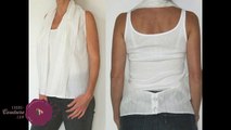 cours de couture - Apprendre à coudre un gilet ouvert dans le dos - Tuto de couture