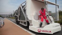 Première mission de la benne à ordures Veolia Propreté à air comprimé - Veolia Propreté-source