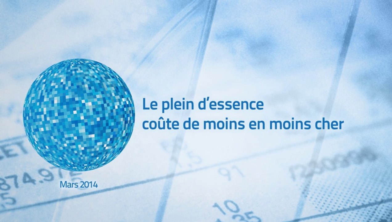 Le graphique, Xerfi Canal Le plein d'essence coûte de moins en moins cher