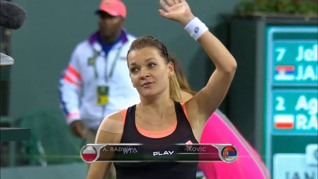 WTA Indian Wells - Radwanska, a semis