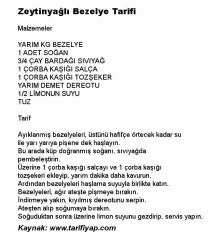 Zeytinyağlı Bezelye Tarifi