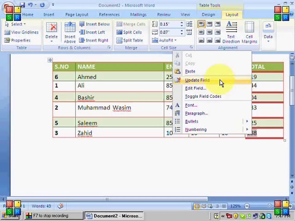 Ms World Lesson # 2 In Urdu