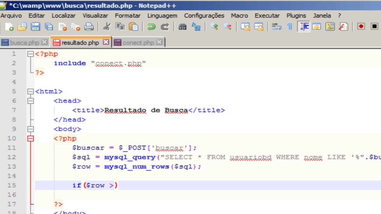 Sistema de Busca em PHP