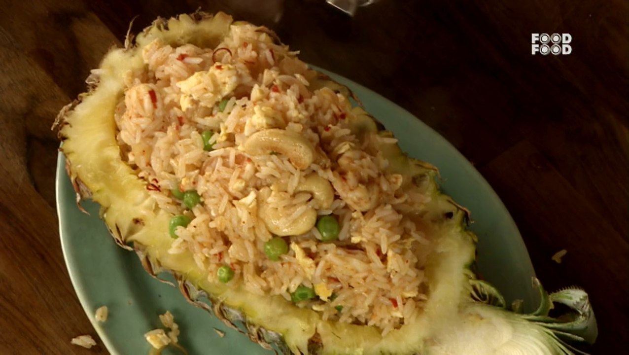 Spicy Pineapple Fried Rice- Sanjeev Kapoor's Kitchen