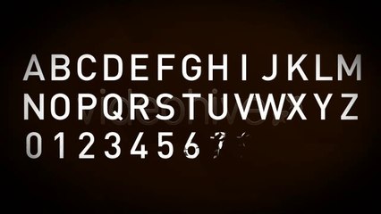 Animated Fractal Typeface