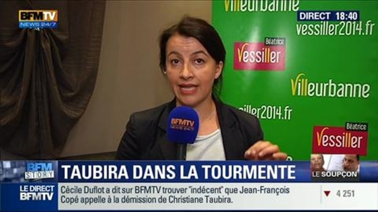  BFM Story: L'affaire des écoutes téléphoniques de Nicolas Sarkozy: "il faut arrêter de mettre en cause Christiane Taubira", Cécile Duflot - 13/03