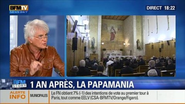 BFM Story: Un an après la papamania : ce pape François est authentique , Pierre Lunel - 13/03