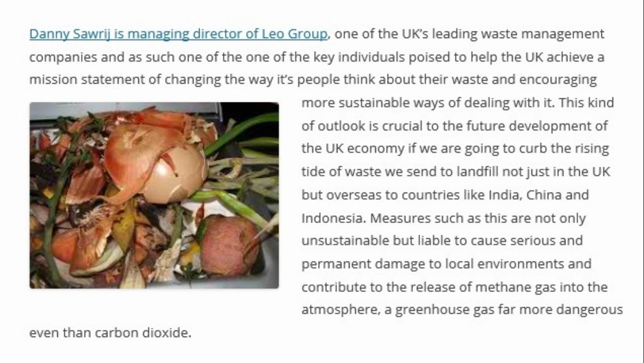 Danny Sawrij | Working Towards Better UK Waste Management