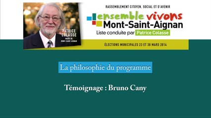 La philosophie du programme : Témoignage de Bruno Cany