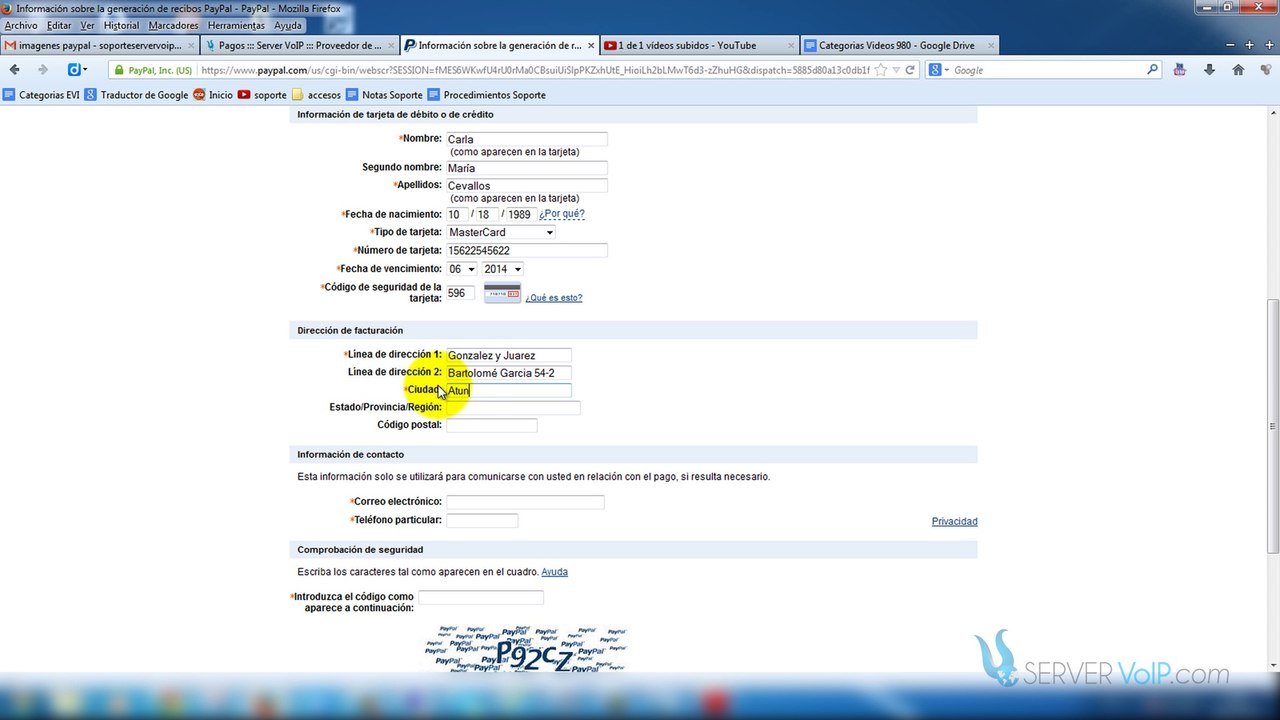 Paypal: Pasos para el Pago de un Server VoIPSwitch