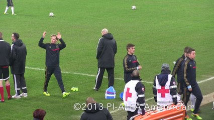 AC Milan - Ajax laatste training (Dec 10, 2013)