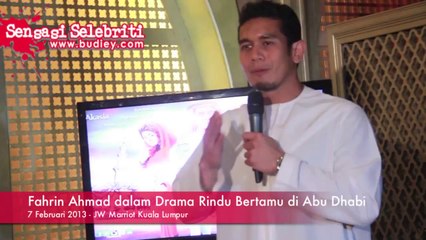 ▶ Fahrin Ahmad Nyanyi Lagu Tema Drama Rindu Bertamu di Abu Dhabi