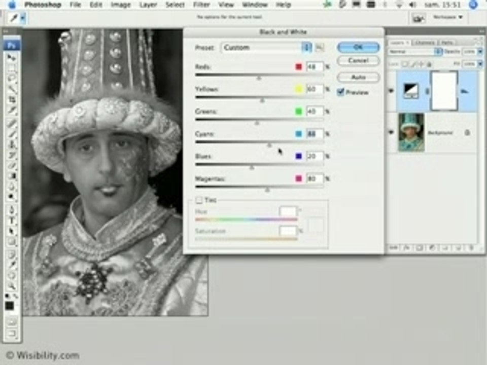Photoshop CS3 : Noir et blanc