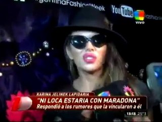 karina jelinek hablo de maradona