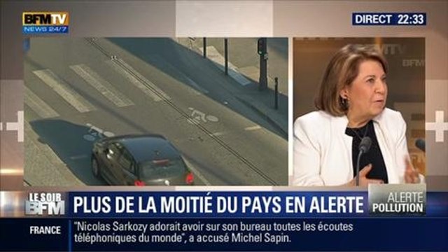 Le Soir BFM: Pollution aux particules: plus de la moitié du pays placée en alerte rouge - 13/03 1/5