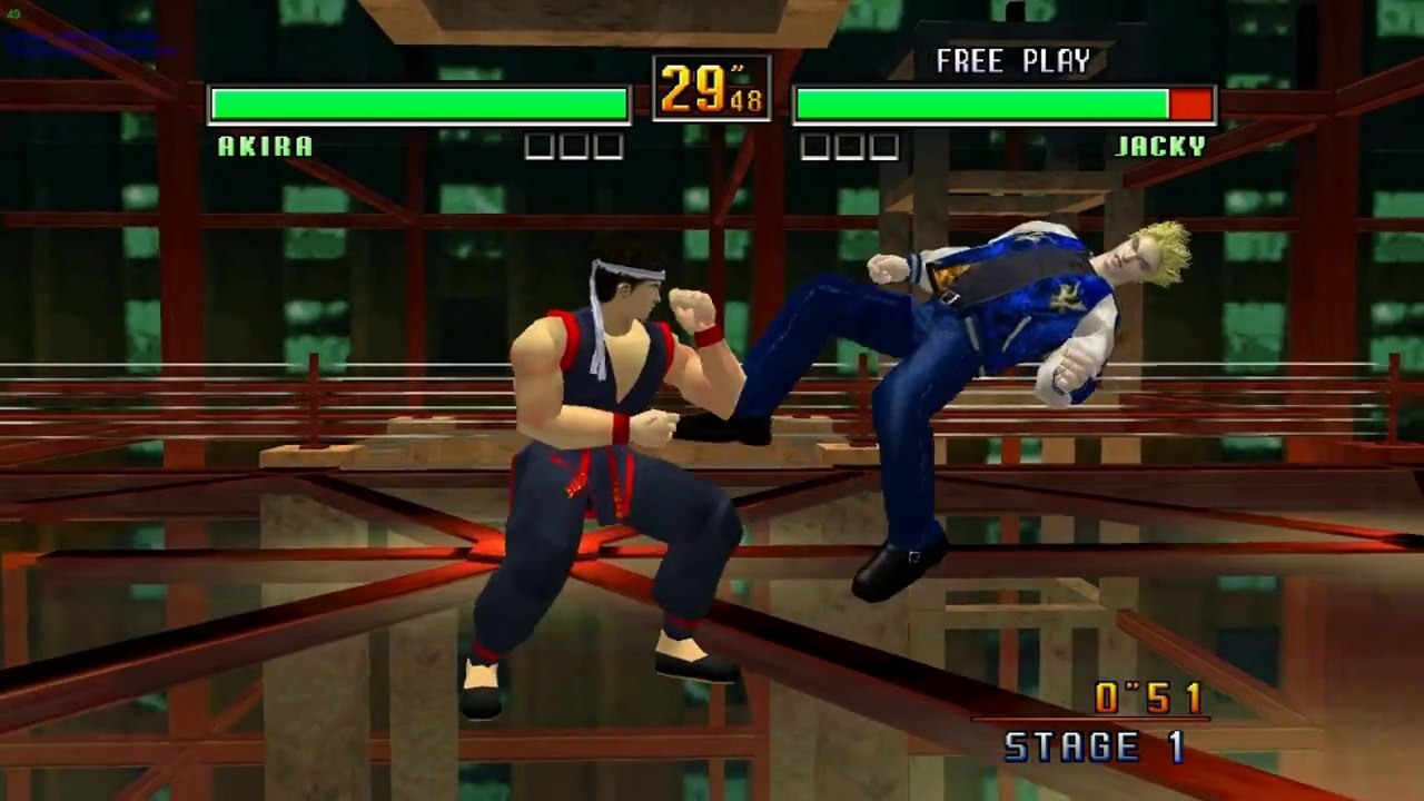 Virtua Fighter 3tb HD on NullDC Emulator (Widescreen Hack) part2