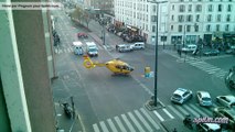 Hélicoptère Samu à Porte de Pantin - Paris