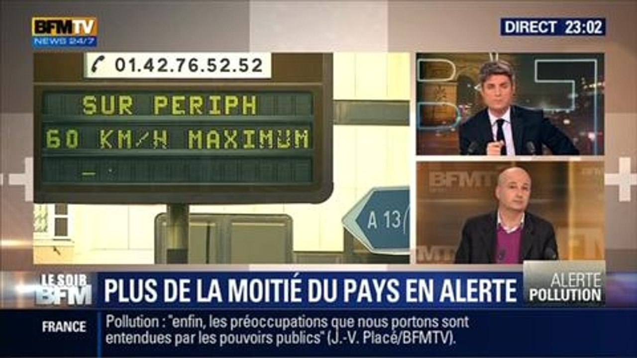 Le Soir BFM: Pollution aux particules: les mesures prises par le gouvernement sont-elles suffisantes ? - 13/03 3/5