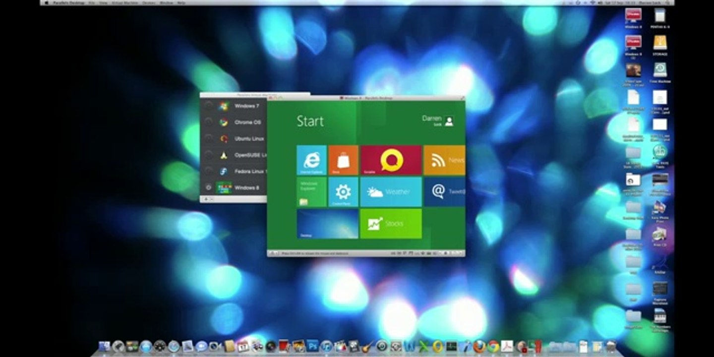 Windows 8 Developer Preview on iMac running OSX Lion with Parallels