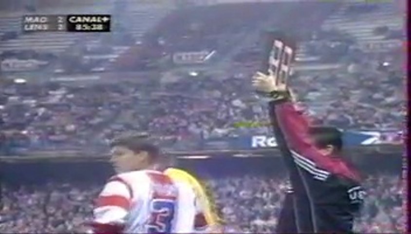 Atlético Madrid - RC Lens, Coupe UEFA, saison 1999/2000 (fin du match)