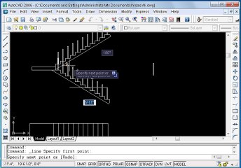 How to make stair in autocad fron elevation 2D ohd