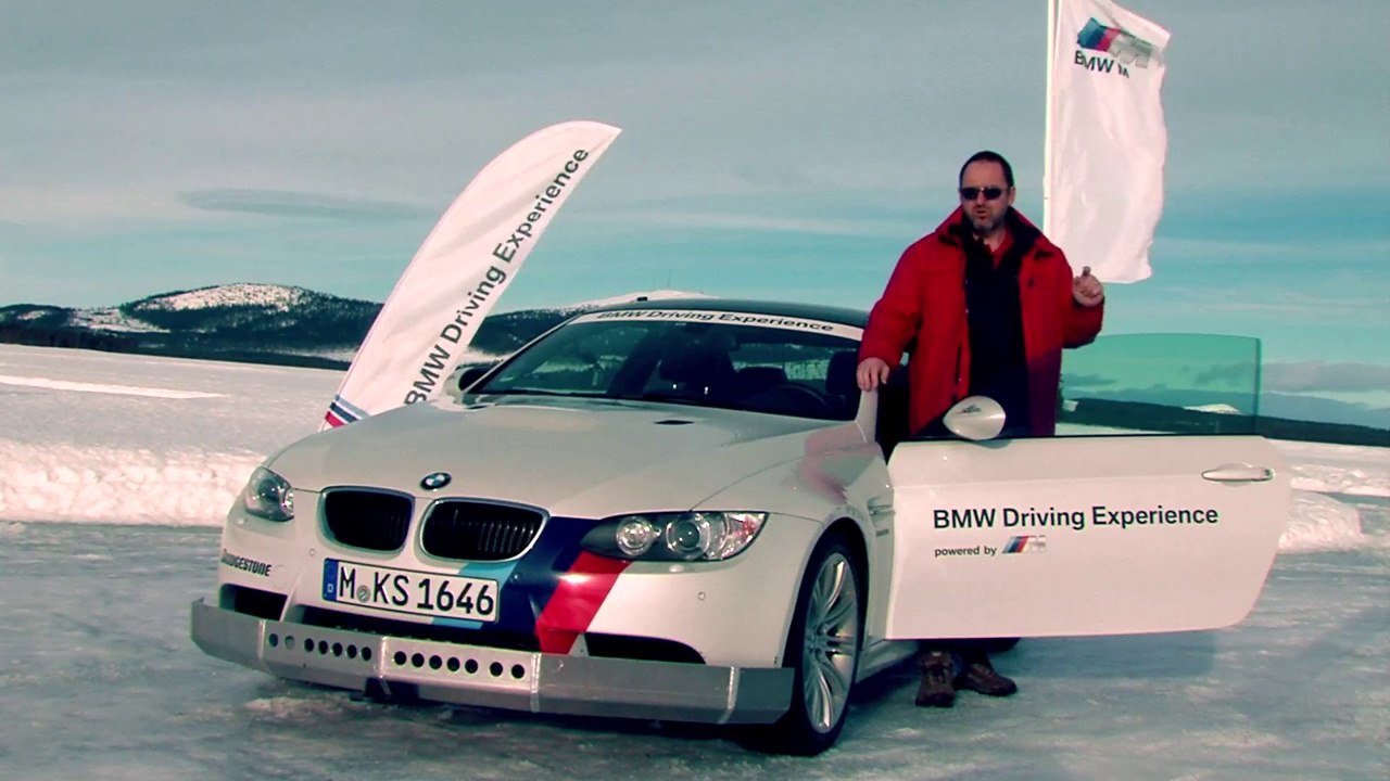 BMW Ice Power Training: BMW M3 und Spikes auf Eis unterwegs