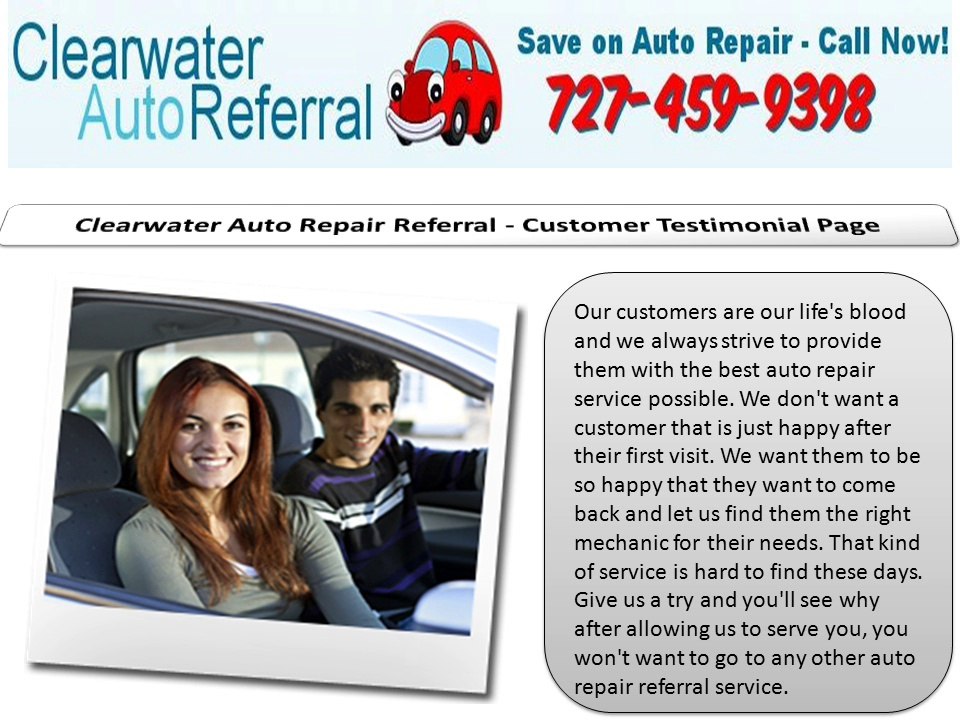 Clearwater Auto Referral Car repair