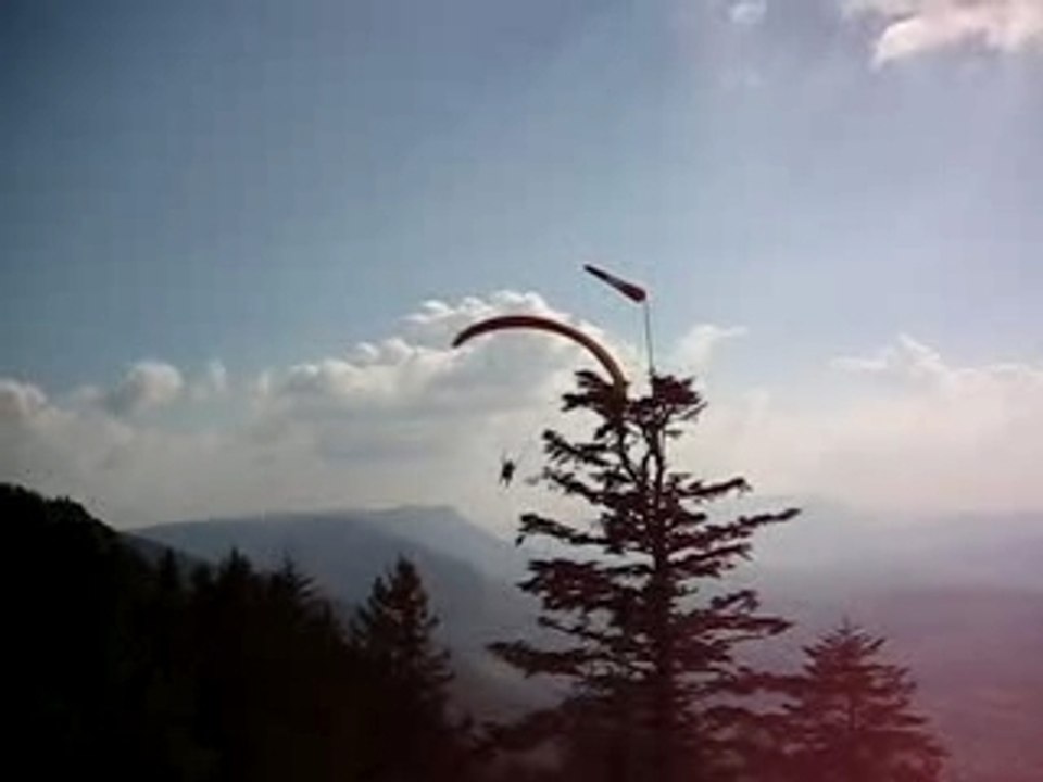 decollage parapente bi places