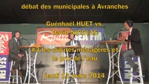 G. Huet vs. D. Nicolas - débat Municipales à Avranches - #3 les ordures ménagères et le prix de l'eau