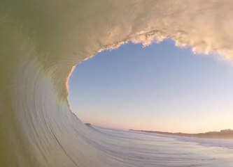 Xavier Leroy in the tube - Hossegor France - Surf