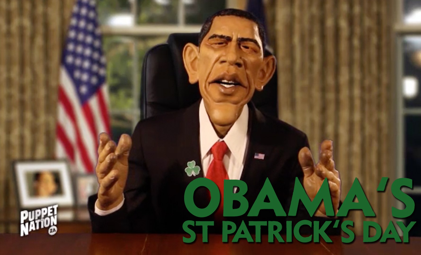 ⁣Obama's St Patrick's Day