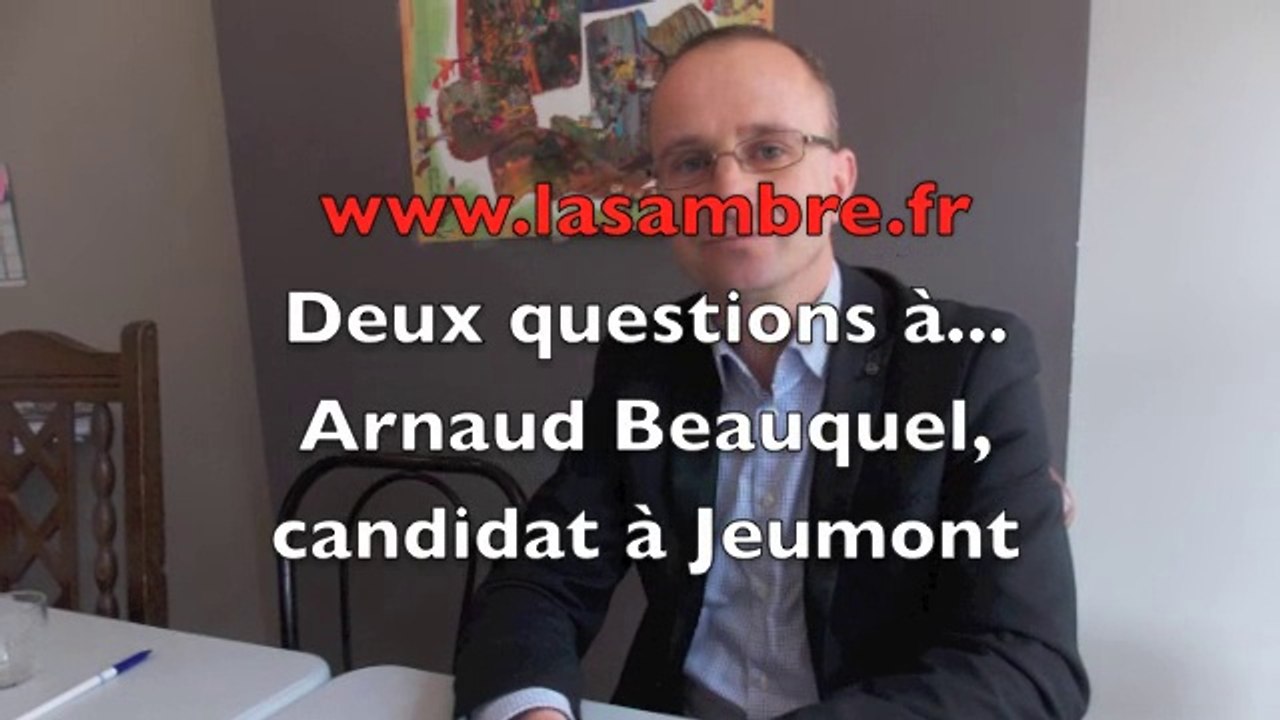 Municipales : deux questions à... Arnaud Beauquel, candidat à Jeumont