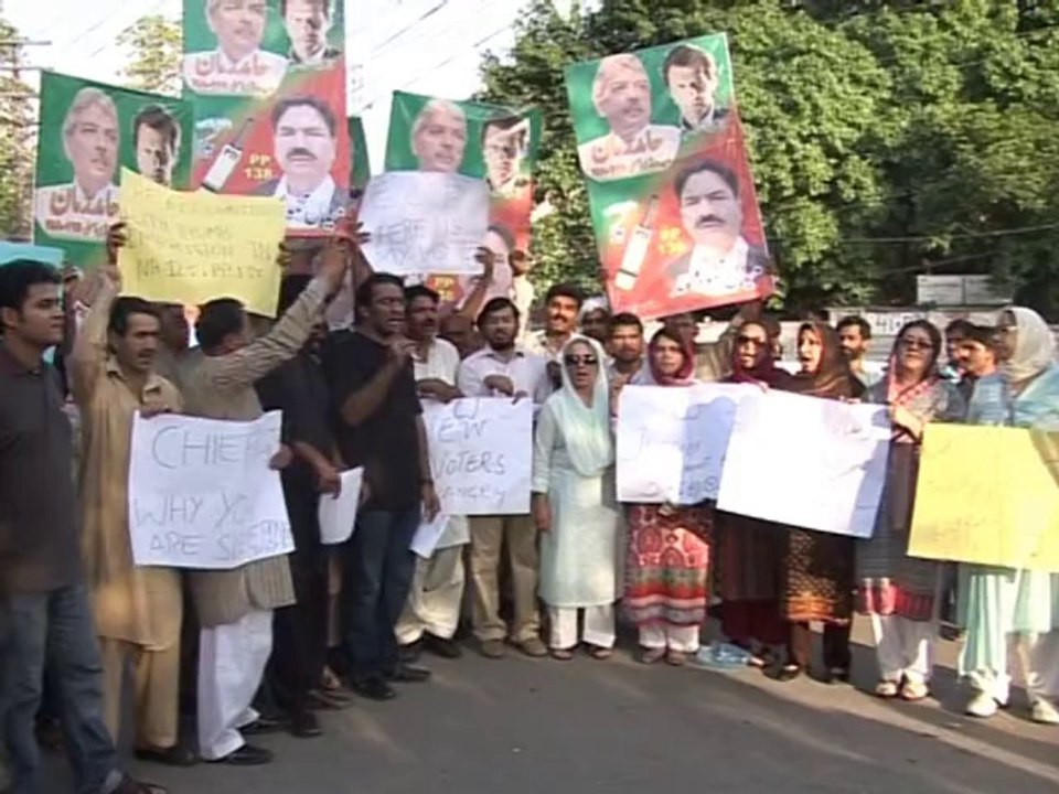 PTI PROTEST 11THY MAY ELECTION  BY NADIA BATOOL BOKHARI 18.6.13
