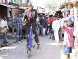 Big B Dumps his Luxury Car; Drives Kid's Scooter!! | Hindi Latest News | Bhoothnath Returns