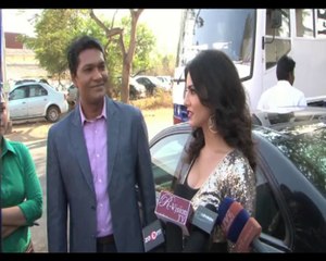 Sunny Leone on the sets of CID