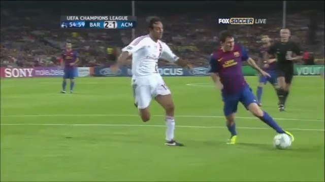Intervento estremo di Nesta su Messi, che non ci crede