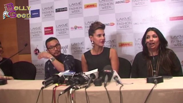 Neha Dhupia Walks The Ramp For Designer Payal Singhal At LFW Summer Resort 2014
