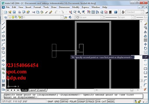 How to make door in autocad 2d ohd 6