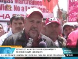 Trabajadores del sector eléctrico se movilizaron este viernes en Caracas