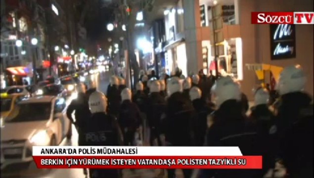 Ankara'da polis müdahalesi
