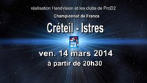 US Créteil HB / Istres Ouest Provence - handball ProD2
