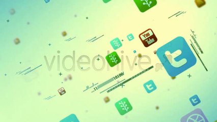 Social Media Multipal Icon Intro